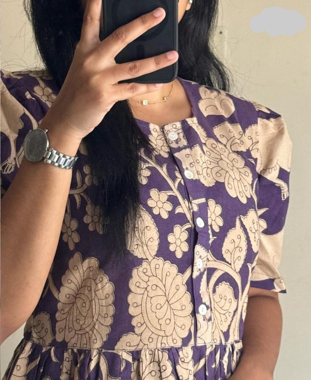 Summer Romance Cotton Kurti & Pant Set