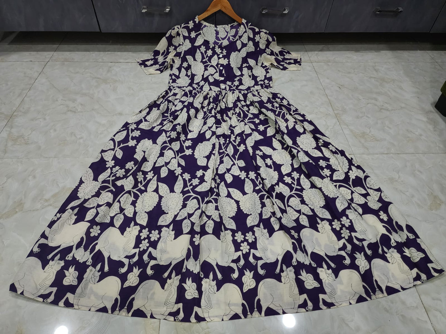 Summer Romance Cotton Kurti & Pant Set