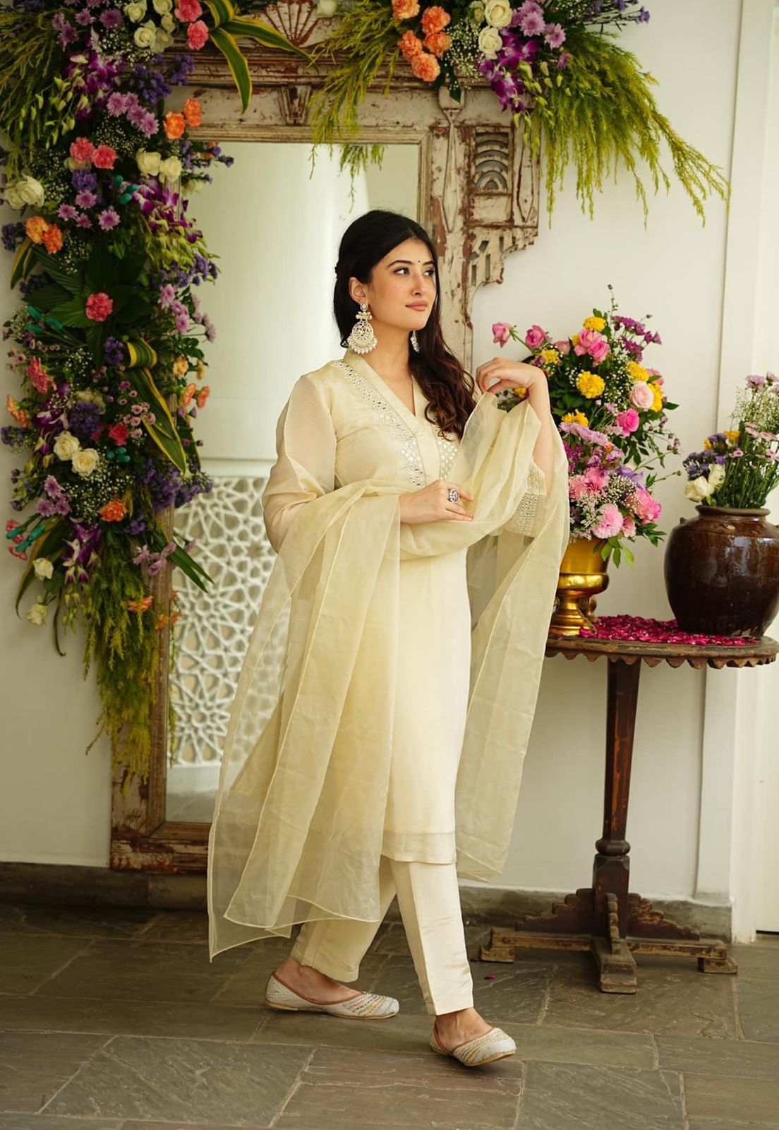 Golden Glow Chanderi Suit