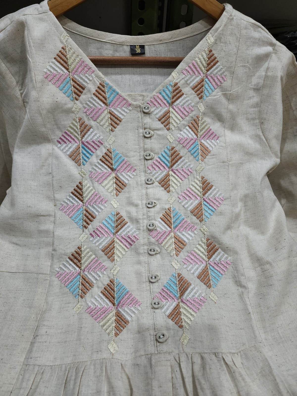 Graceful Khadi Cotton Elegance Kurti & Palazzo Set