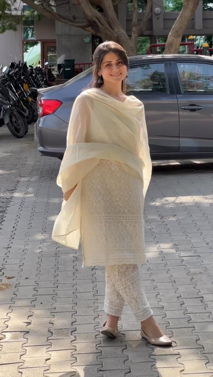 Ethereal Grace Chikankari Cotton Set