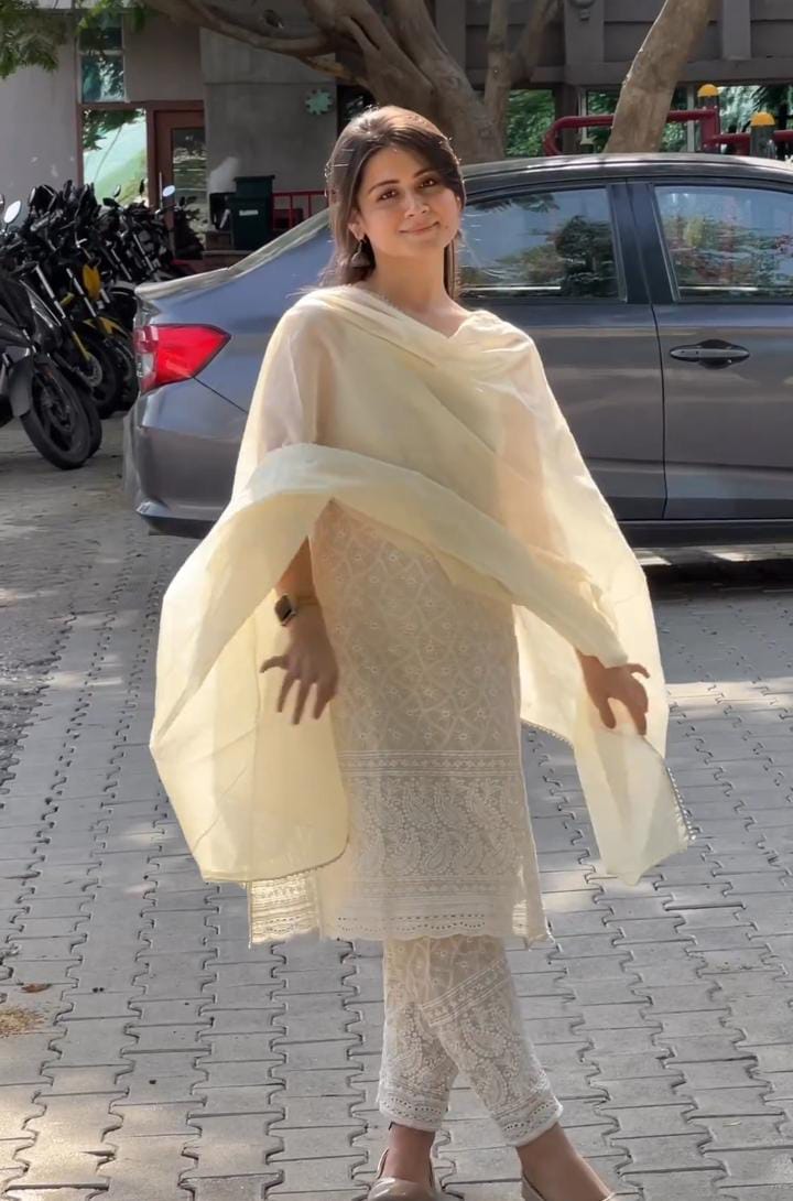 Ethereal Grace Chikankari Cotton Set