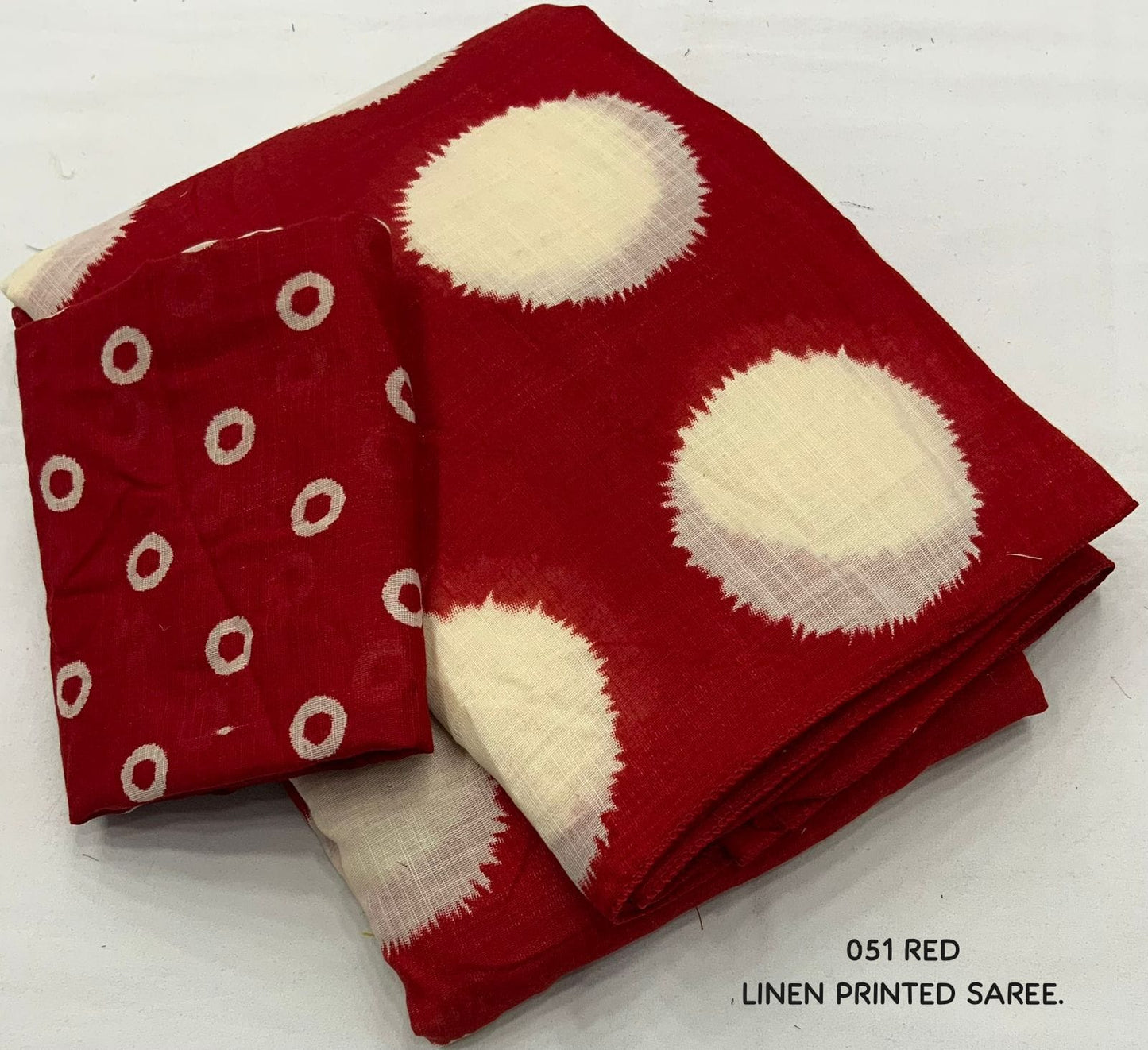 Batik Bloom Linen Drape