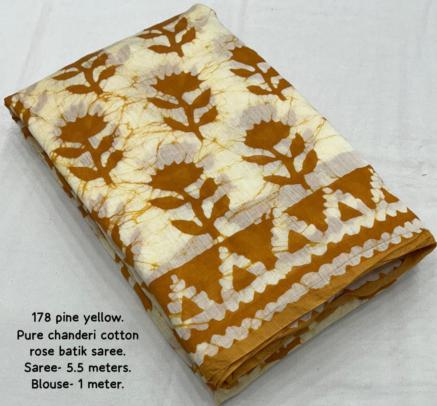 Rose Petal Batik Cotton Saree