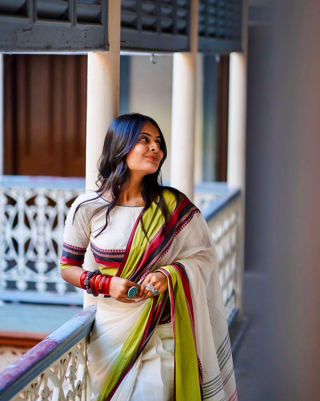 Shantipuri Elegance Cotton Saree