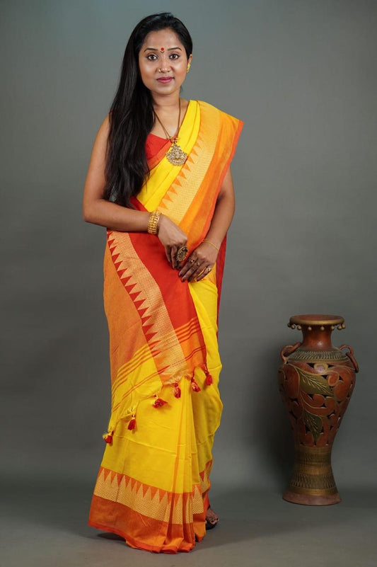 Royal Horizon Khadi Cotton Saree