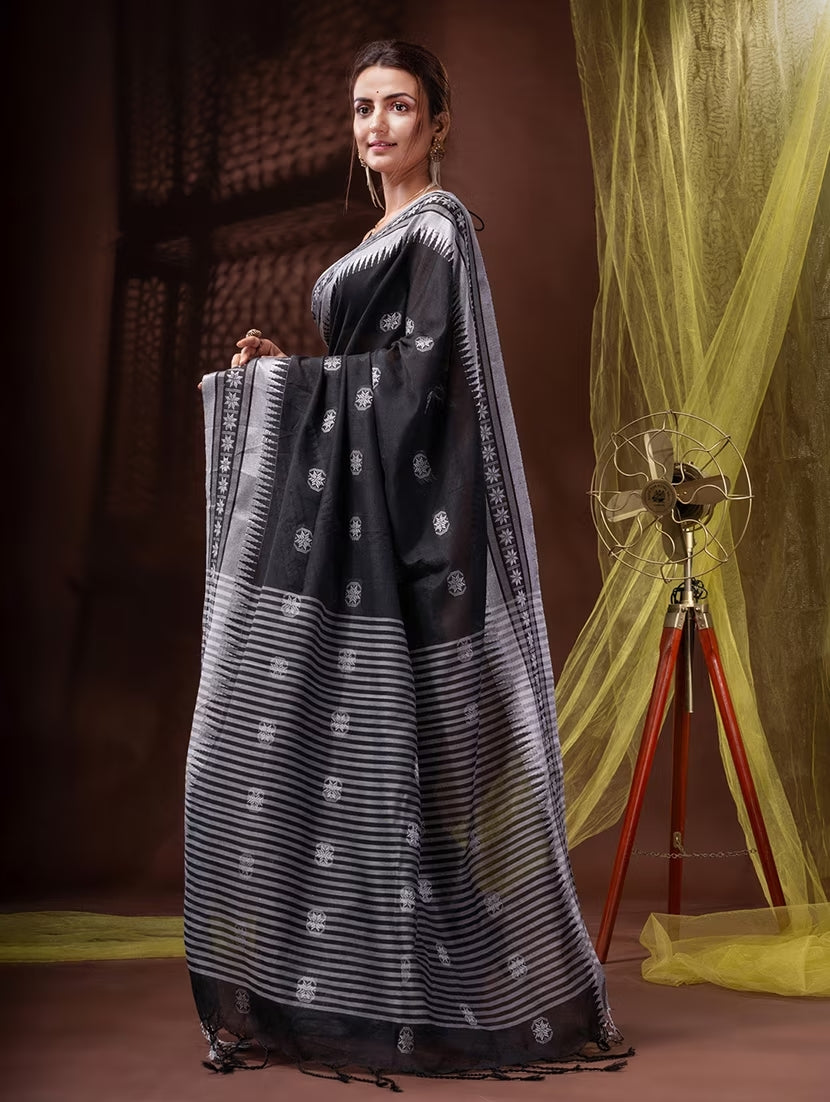 Nishitha Khadi Cotton Saree