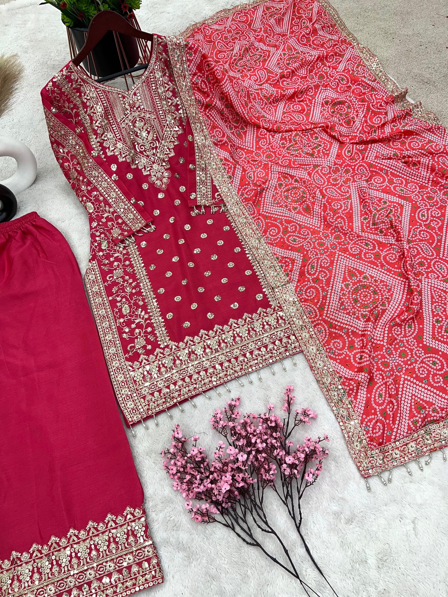 Royal Allure Top Bottom And Dupatta Set