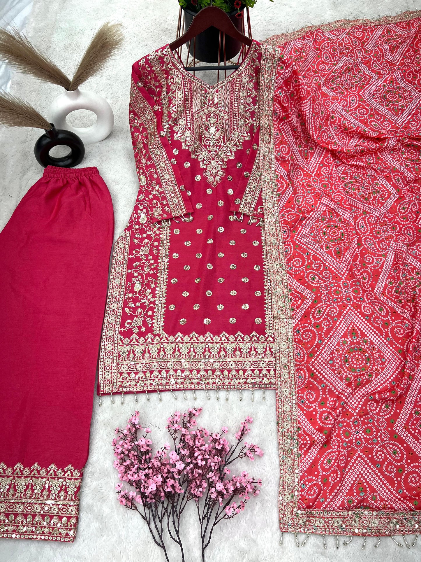 Royal Allure Top Bottom And Dupatta Set