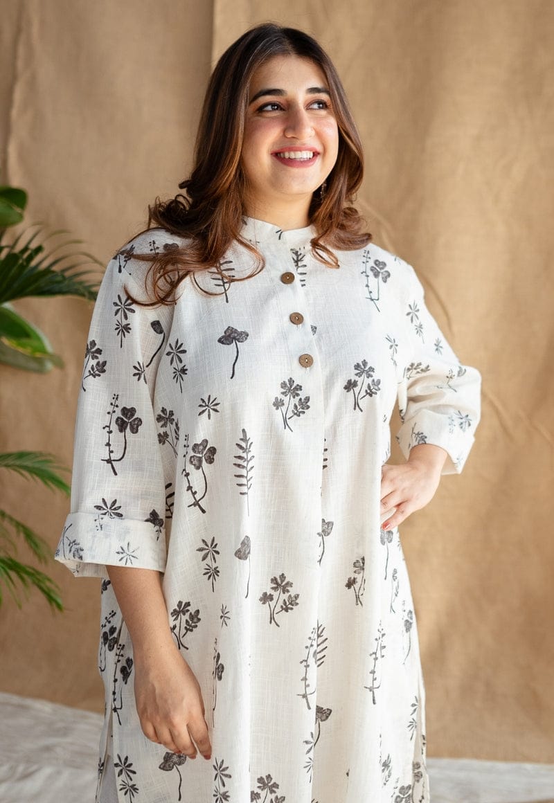Light of Wisdom Cotton Kurti Set