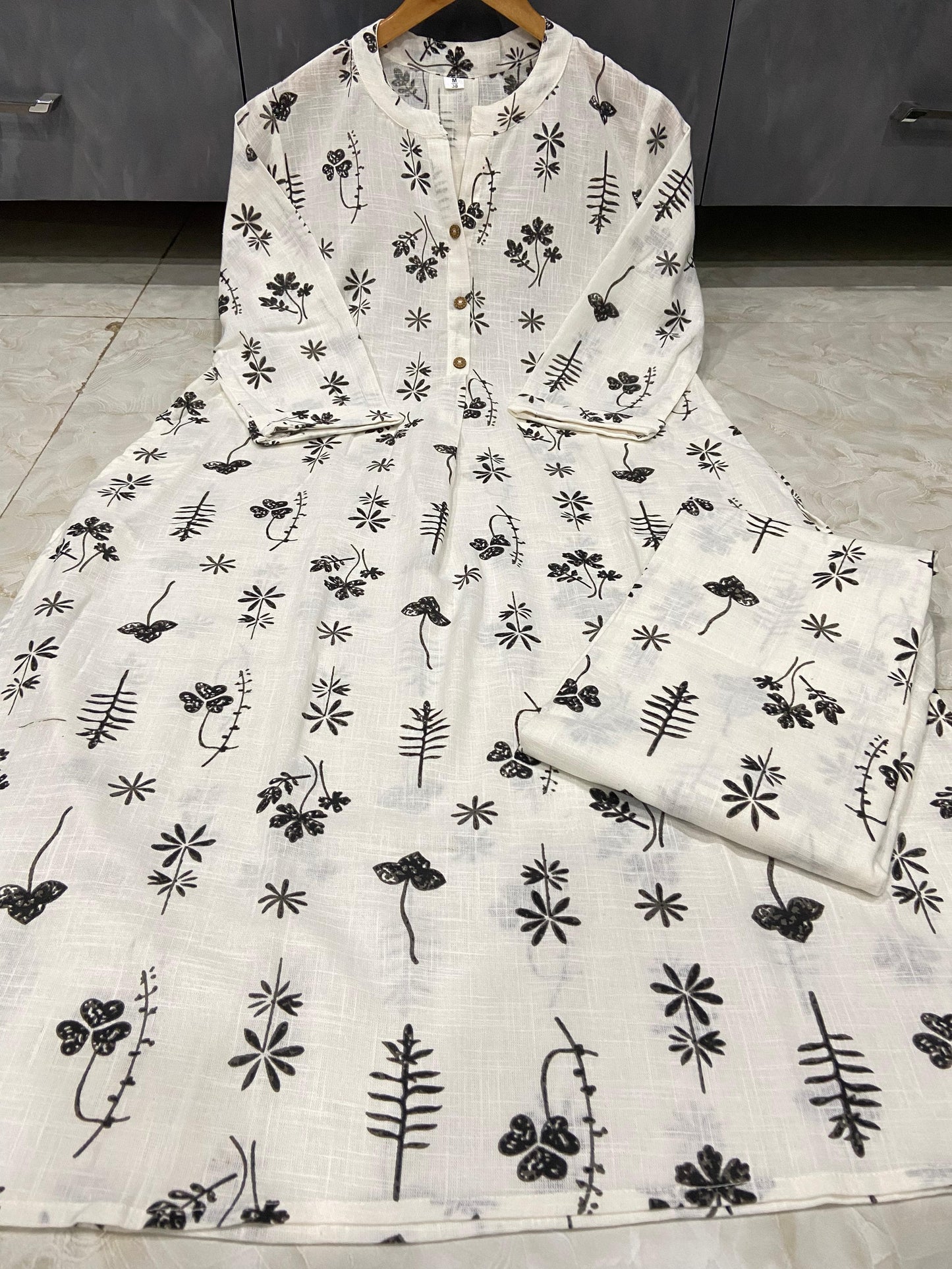 Light of Wisdom Cotton Kurti Set