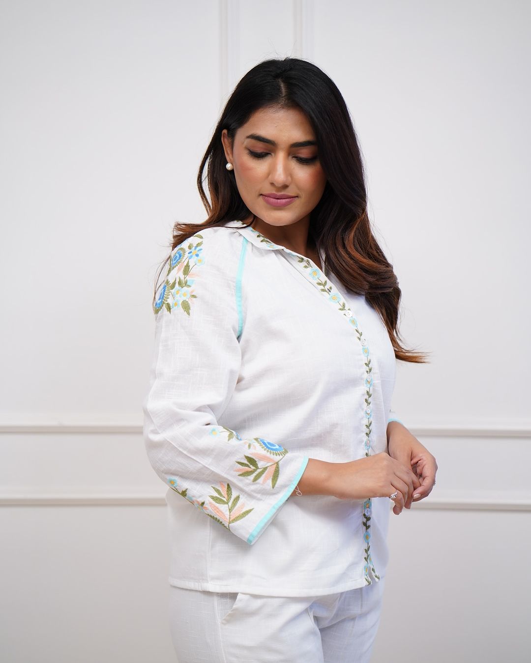 Ivy Bloom Embroidery Cord Set