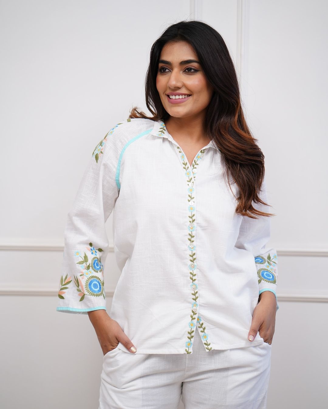 Ivy Bloom Embroidery Cord Set