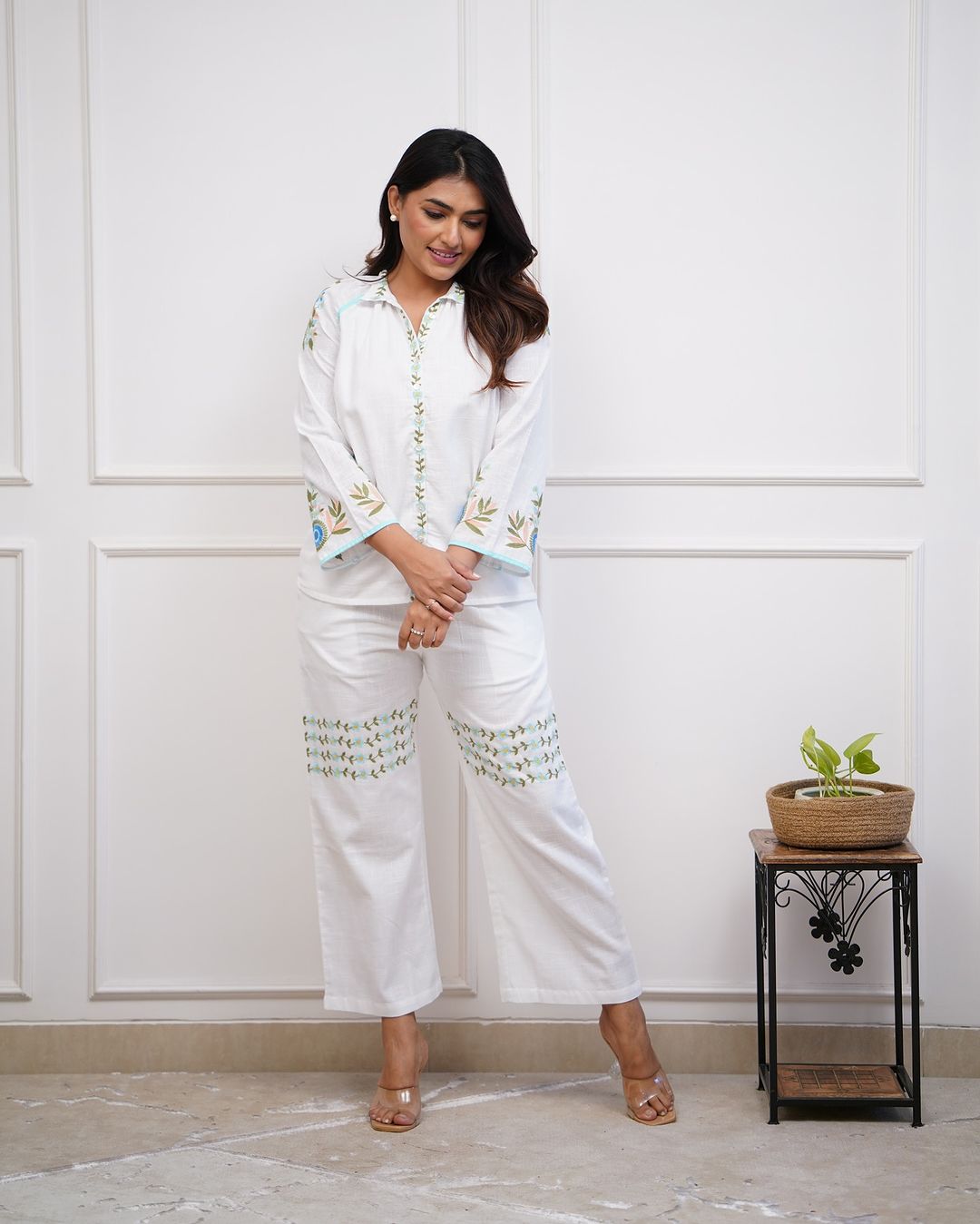 Ivy Bloom Embroidery Cord Set