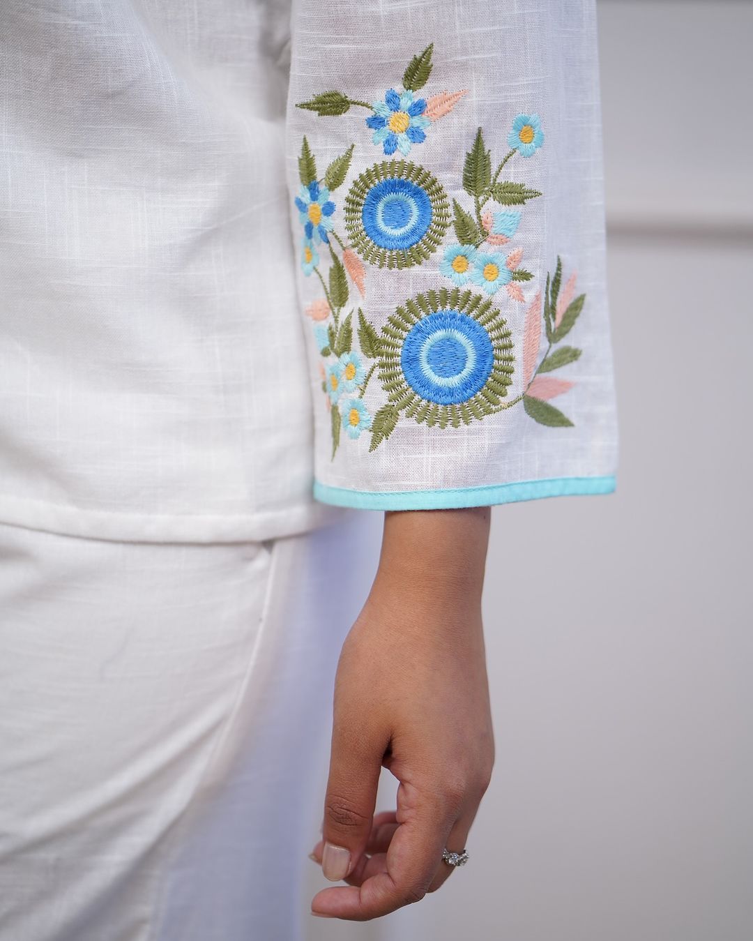 Ivy Bloom Embroidery Cord Set
