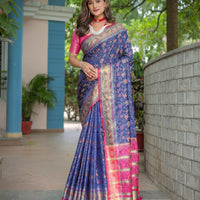 Premium Soft Patola Silk Saree with Rich Pallu & Zari Border