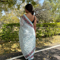 Refined Charm with Lucknowi Artistry Saree