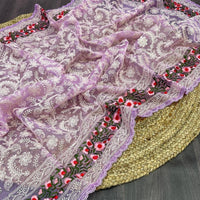 Refined Charm with Lucknowi Artistry Saree