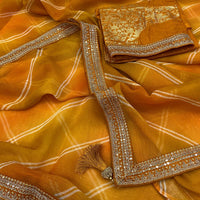 Chiffon Charm Lehriya Saree