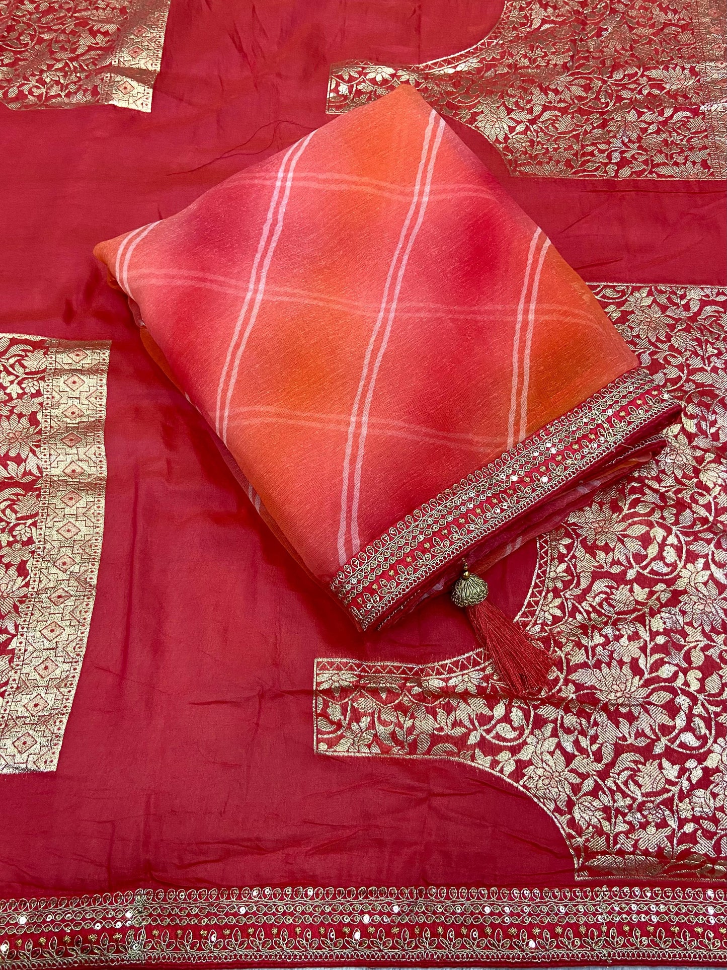 Chiffon Charm Lehriya Saree