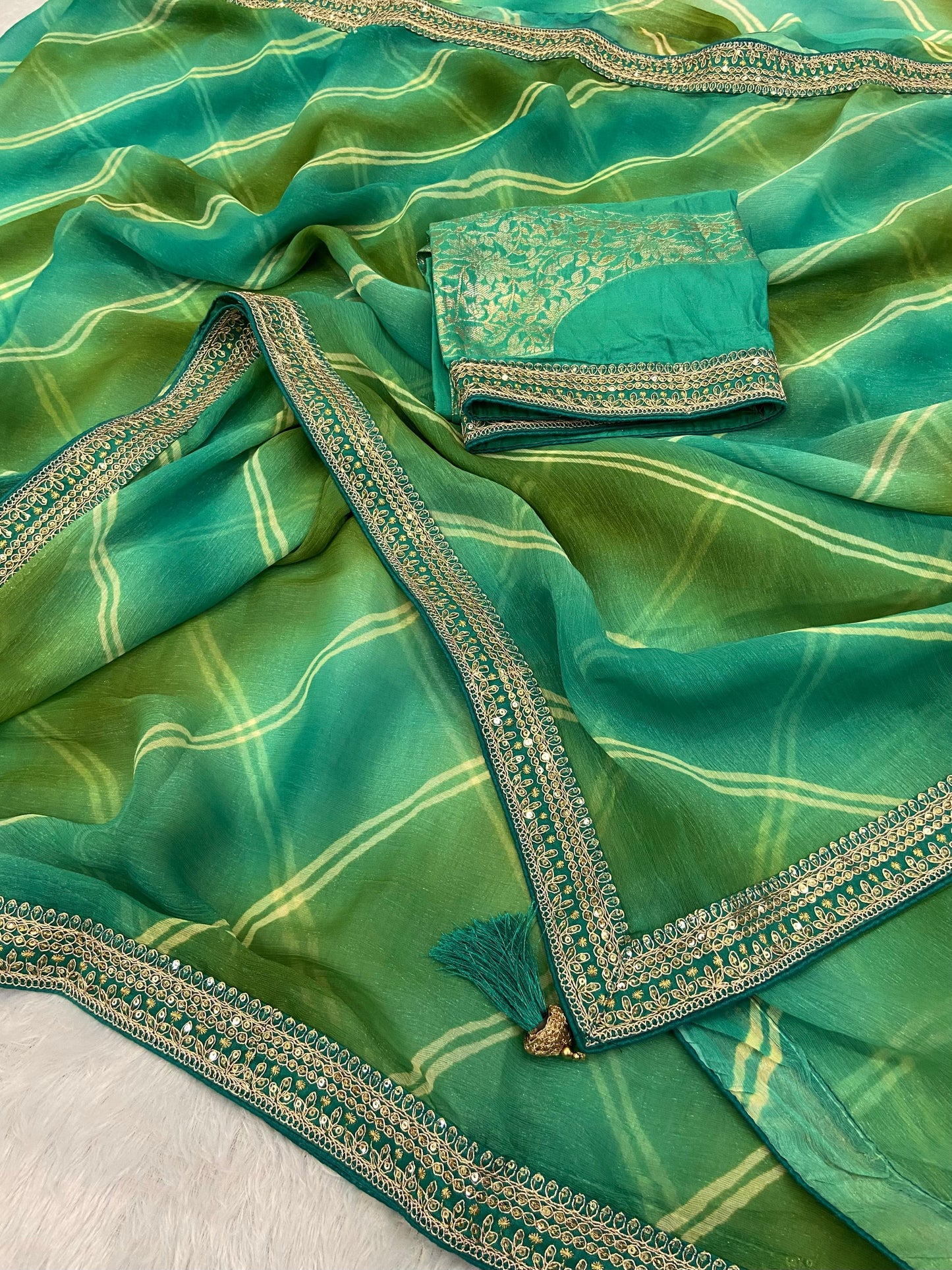 Chiffon Charm Lehriya Saree