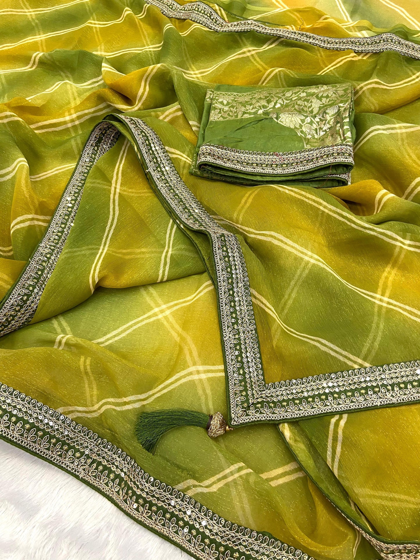 Chiffon Charm Lehriya Saree