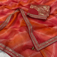 Chiffon Charm Lehriya Saree