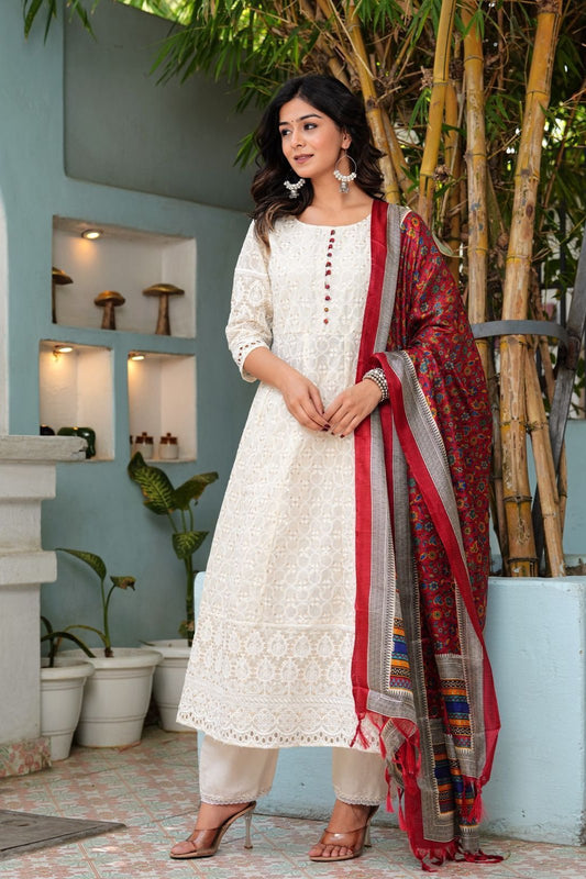 Classic & Comfortable Chikankari Cotton Sets in Stunning Summer Shades