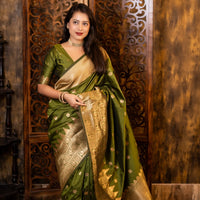 Peacock Symphony Woven Saree