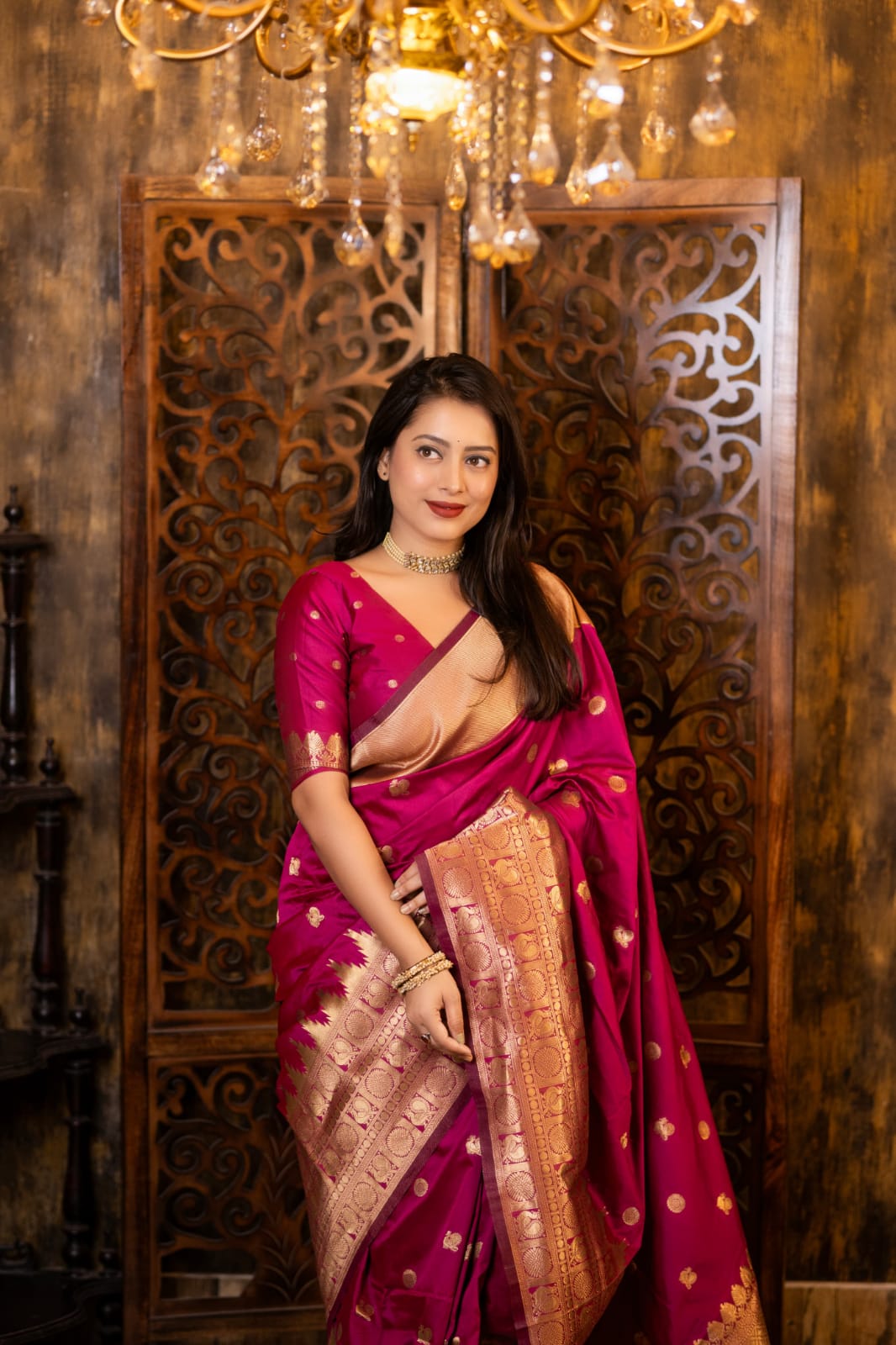 Peacock Symphony Woven Saree