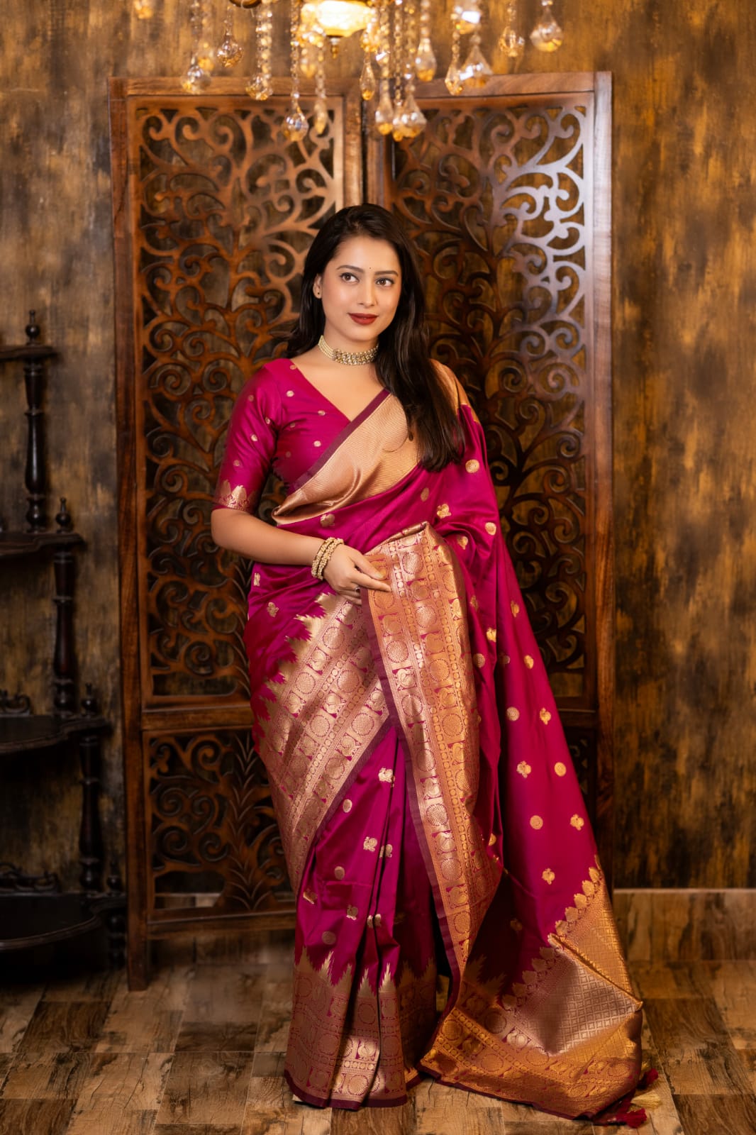 Peacock Symphony Woven Saree