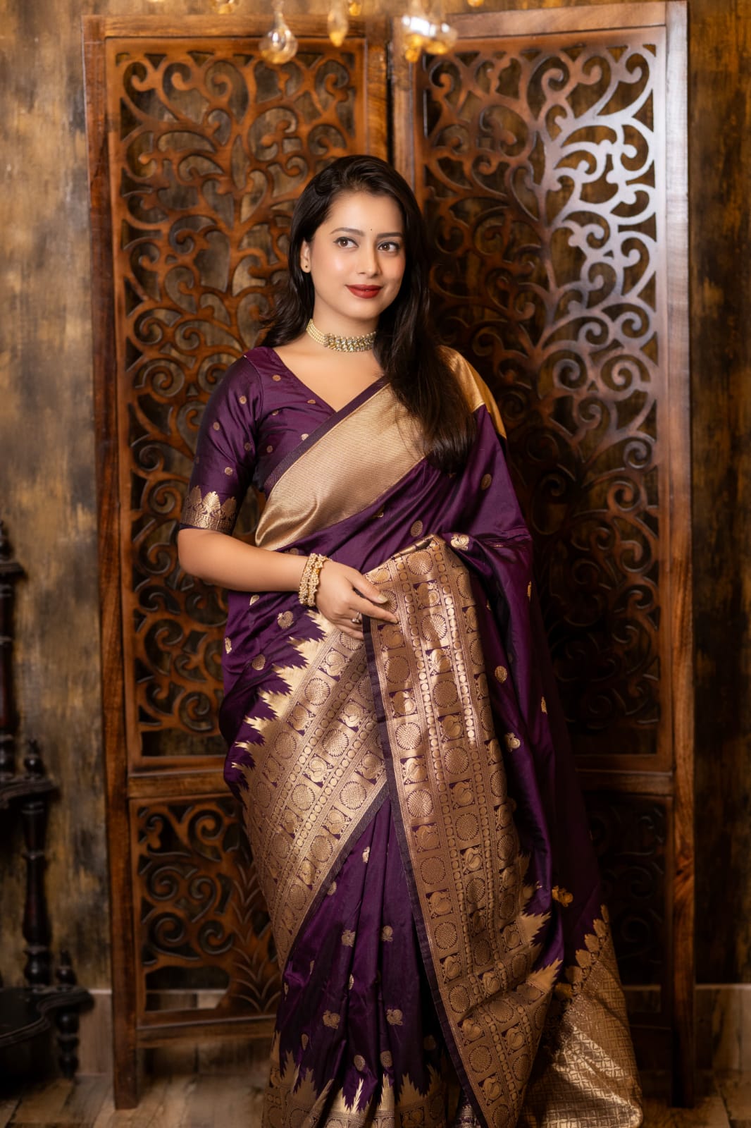 Peacock Symphony Woven Saree