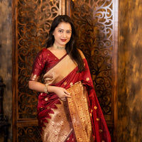 Peacock Symphony Woven Saree