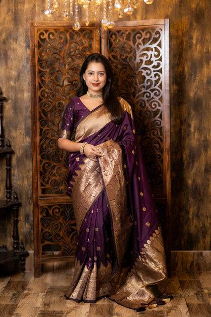 Peacock Symphony Woven Saree