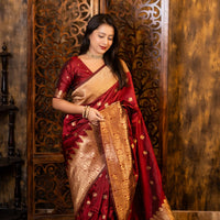 Peacock Symphony Woven Saree