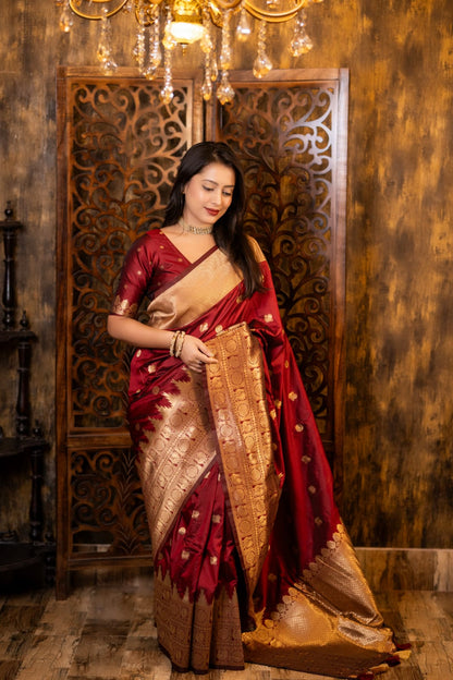 Peacock Symphony Woven Saree