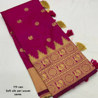 Peacock Symphony Woven Saree