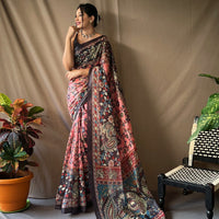 Tassel Touch Kalamkari Saree