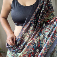 Tassel Touch Kalamkari Saree