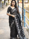 Black Aura Zari Woven Saree