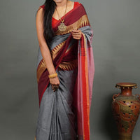 Royal Horizon Khadi Cotton Saree