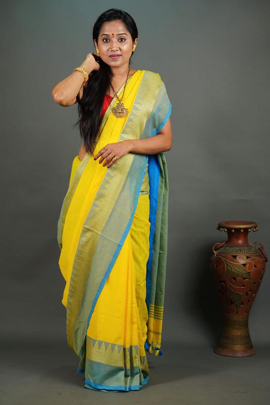 Royal Horizon Khadi Cotton Saree