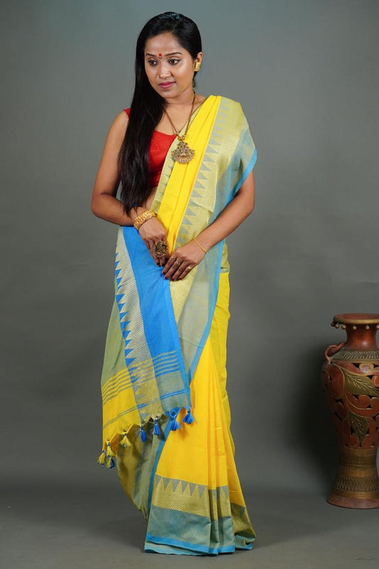 Royal Horizon Khadi Cotton Saree