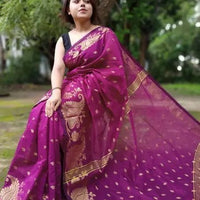 Cotton Silk Jamdani Saree