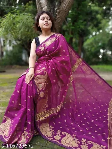 Cotton Silk Jamdani Saree