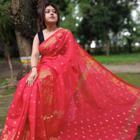 Cotton Silk Jamdani Saree