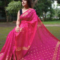 Cotton Silk Jamdani Saree