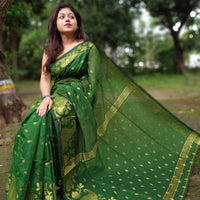 Cotton Silk Jamdani Saree