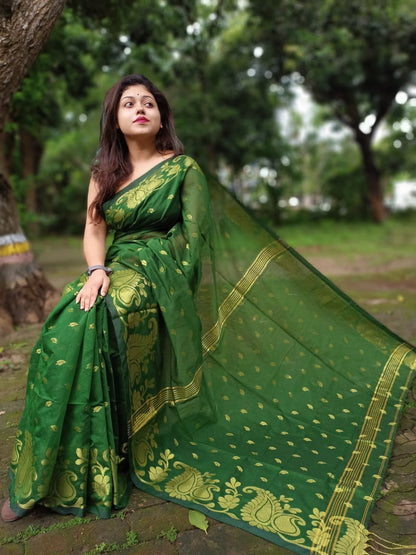 Cotton Silk Jamdani Saree