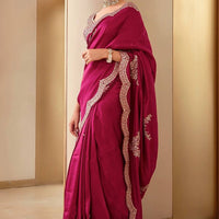 Opulent Charm Vichitra Silk Saree